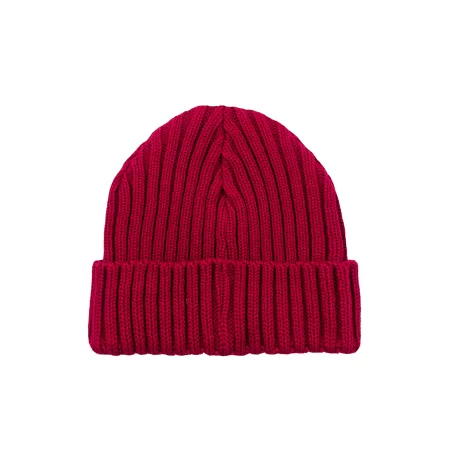 Raspberry red organic cotton alkatraz beanie