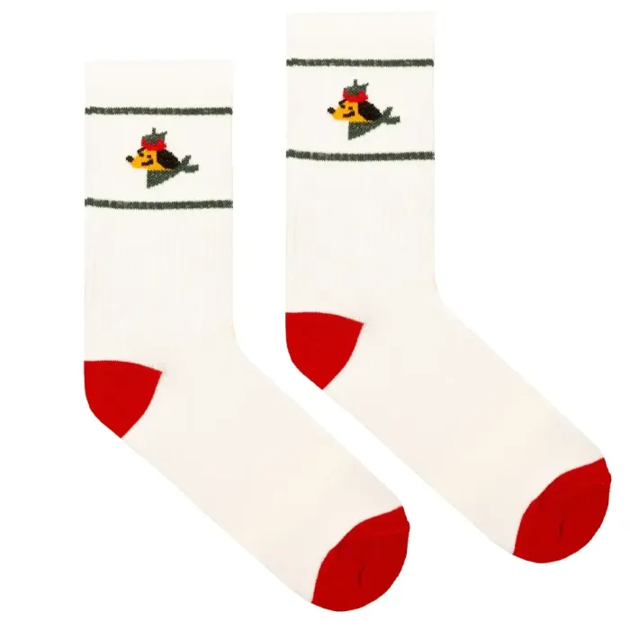Sport organic cotton socks with Dog