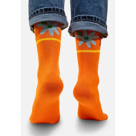 Sport organic cotton socks with Flowers