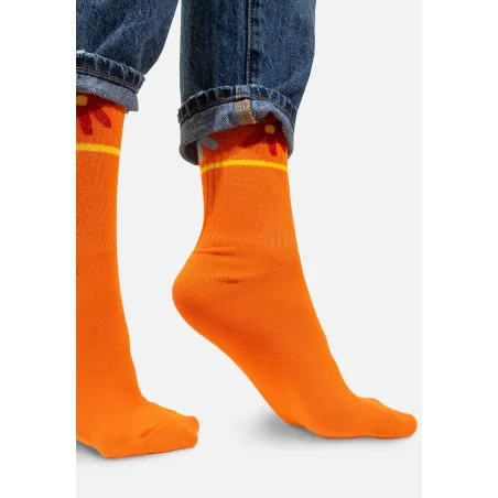Sport organic cotton socks with Flowers