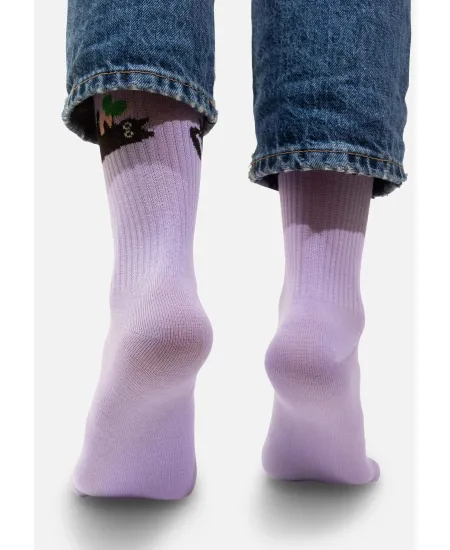 Sport organic cotton socks Cats Mischief