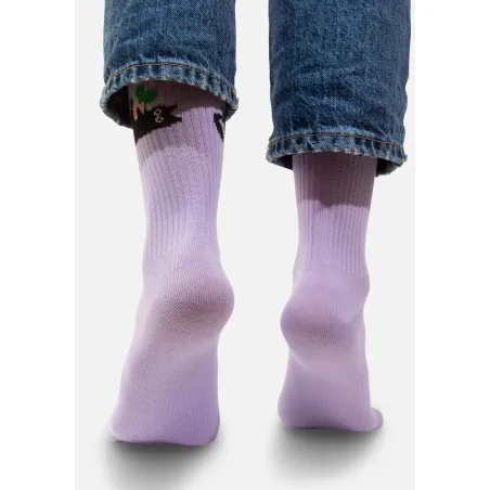 Sport organic cotton socks Cats Mischief