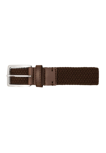 Recycled woven belt brown