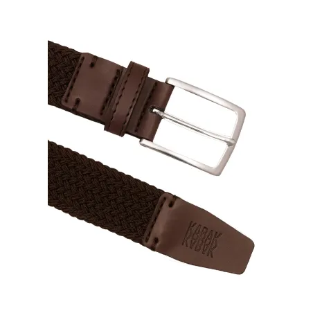 Recycled woven belt brown