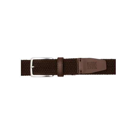 Recycled woven belt brown