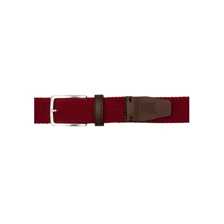 Recycled woven belt burgundy