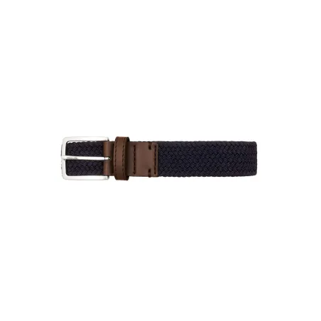 Recycled woven belt navy blue