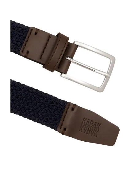 Recycled woven belt navy blue
