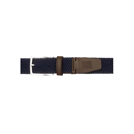 Recycled woven belt navy blue