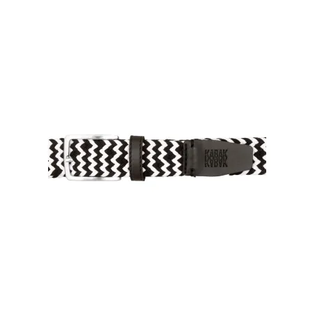 Recycled woven belt black and white