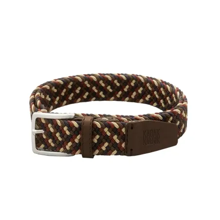Recycled woven belt multicolor dark