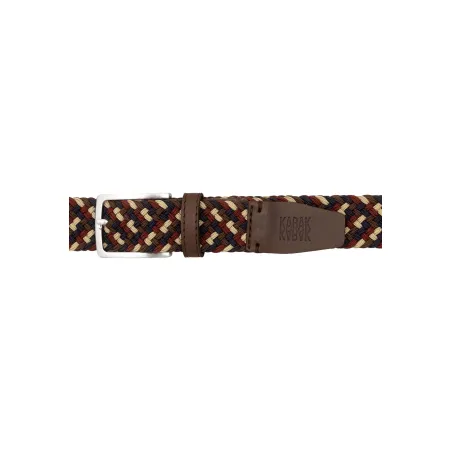 Recycled woven belt multicolor dark