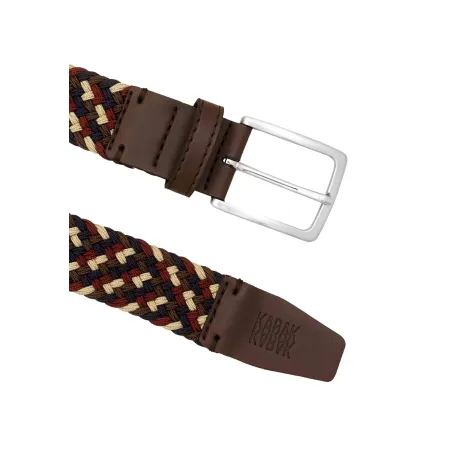 Recycled woven belt multicolor dark