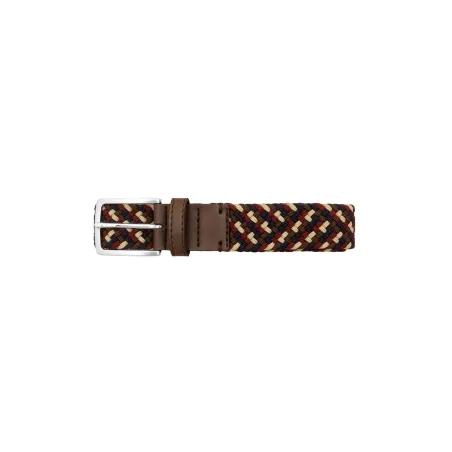 Recycled woven belt multicolor dark