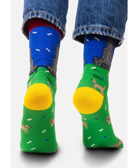 Socks organic cotton Palace of Culture with Dogs
