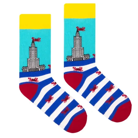 Socks Organic Cotton Palace of Culture with Crabs