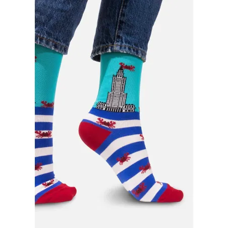 Socks Organic Cotton Palace of Culture with Crabs