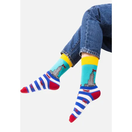 Socks Organic Cotton Palace of Culture with Crabs