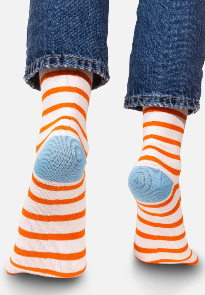 Socks Organic Cotton Sand Stripes