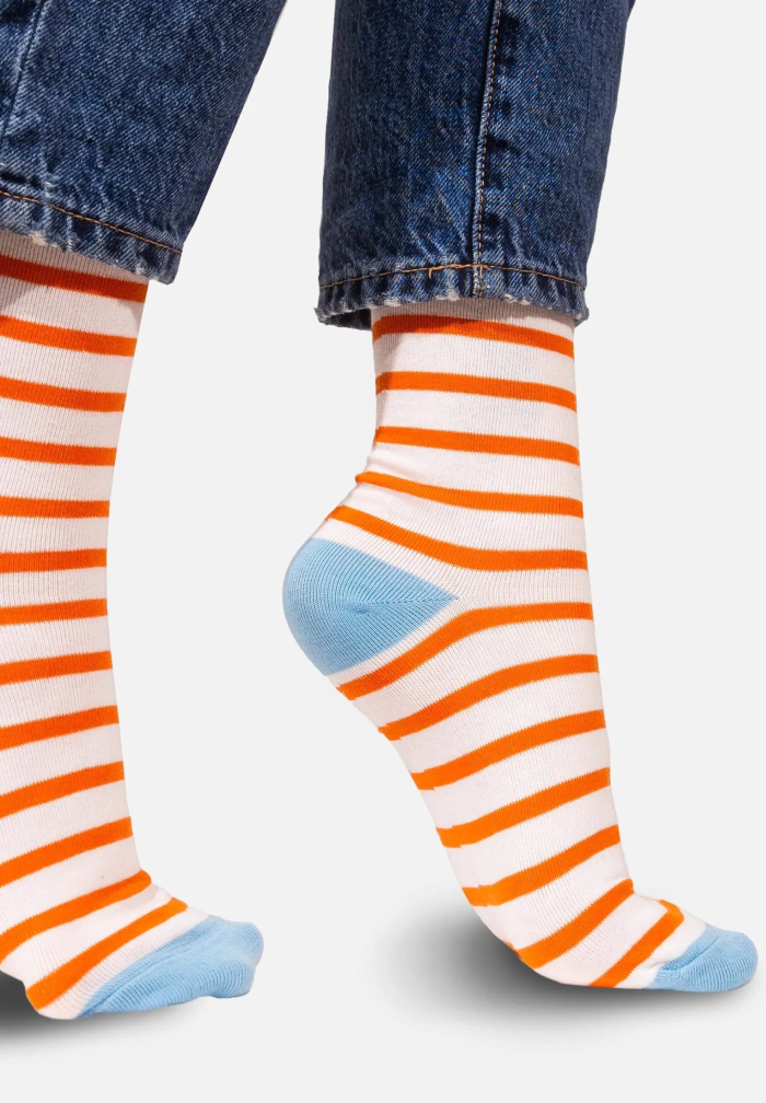 Socks Organic Cotton Sand Stripes
