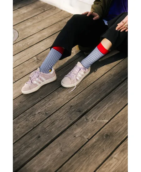 Socks Organic Cotton Thin Sailor Stripe