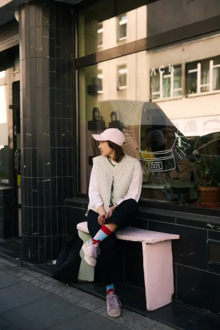 Baseball cap Crane light pink