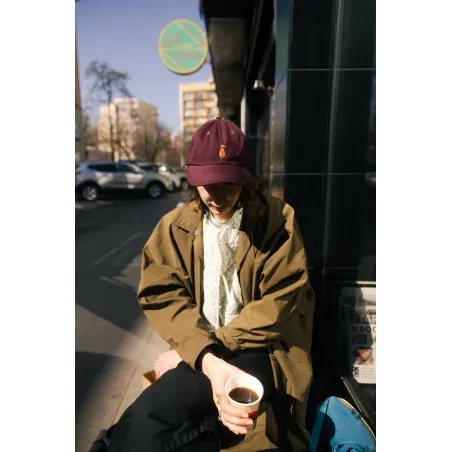 Baseball cap Dog dark plum