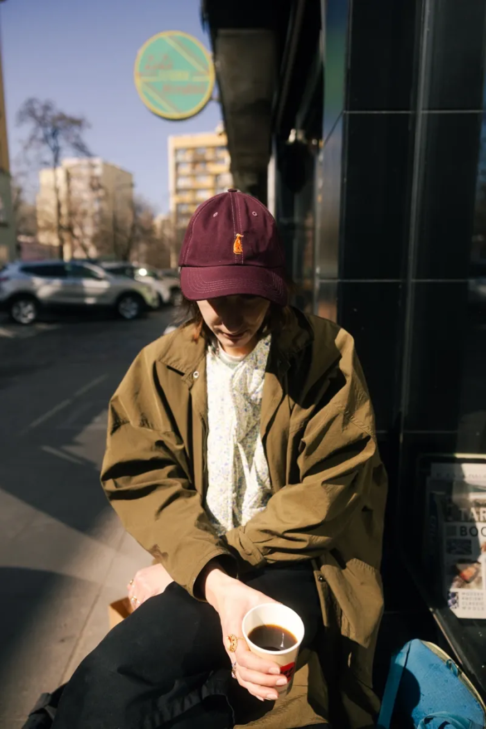 Baseball cap Dog dark plum