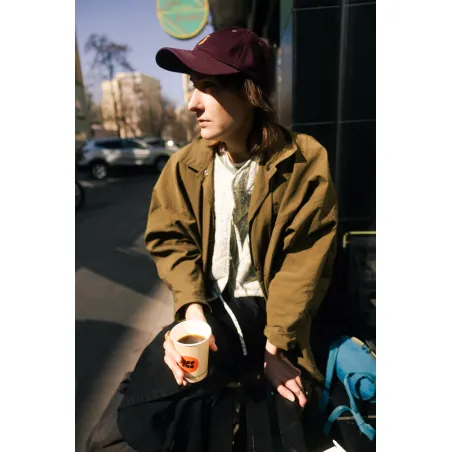 Baseball cap Dog dark plum