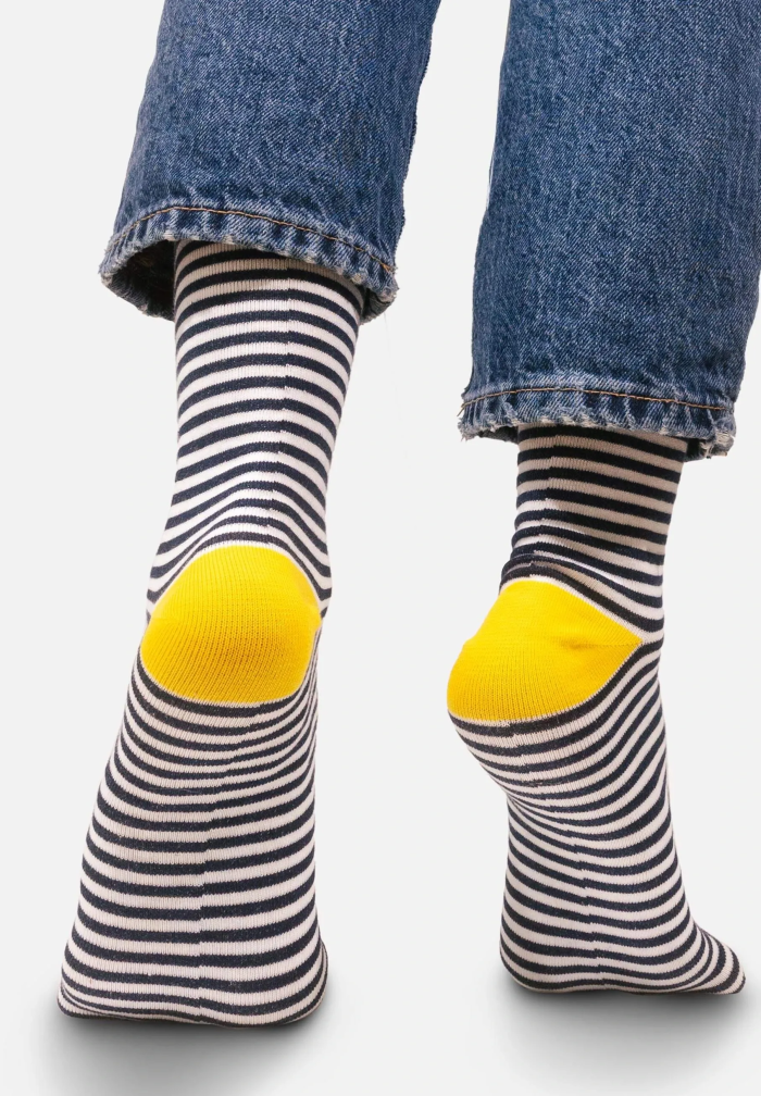 Socks Organic Cotton Thin Sailor Stripe