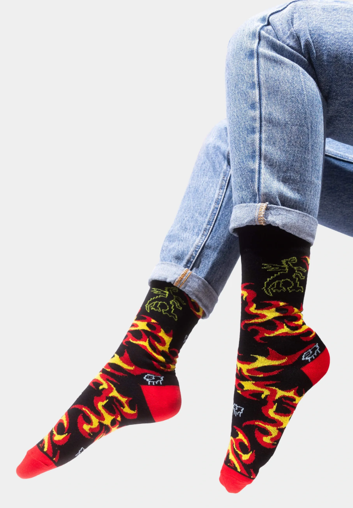Socks Organic Cotton Wawel Dragon and the Knight
