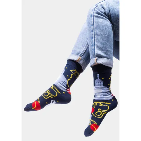 Socks Organic Cotton Warsaw at night