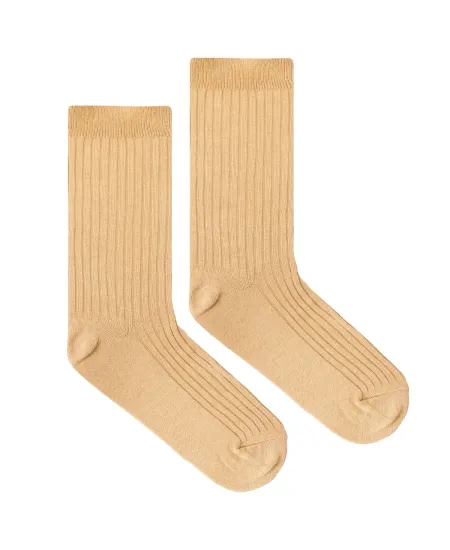Beige socks made of organic...