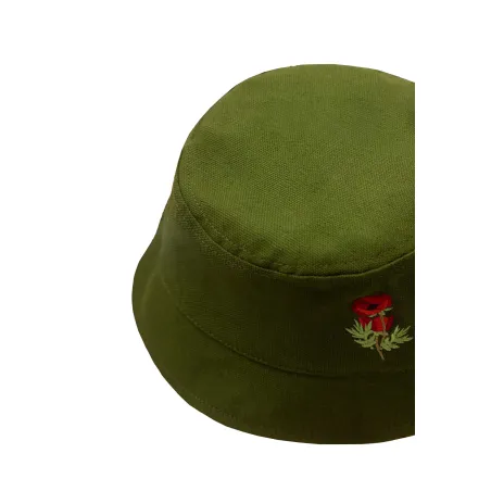 Kapelusz bucket hat Mak zielony KABAK x Kombinat Konopny