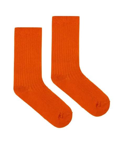 Ginger socks made of...