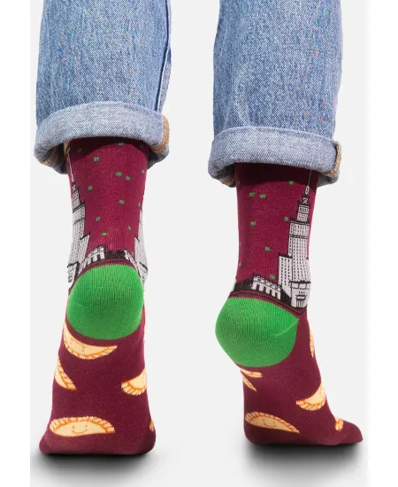 Socks Organic Cotton Palace of Culture Dumplings burgundy