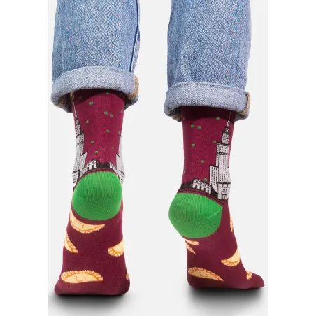 Socks Organic Cotton Palace of Culture Dumplings burgundy