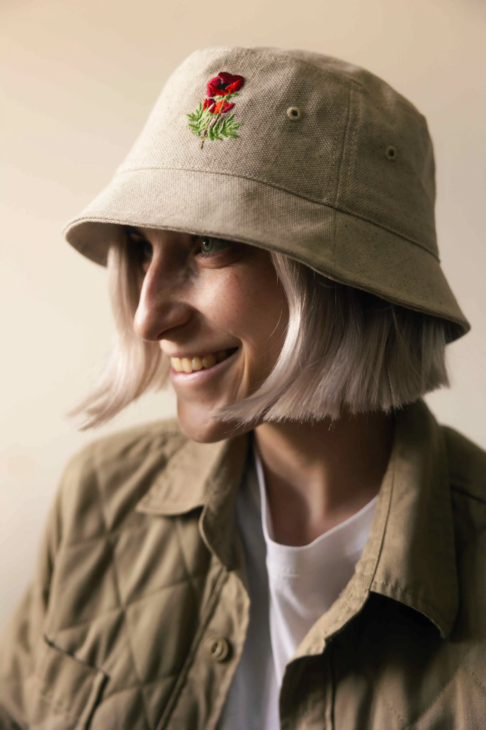 Kapelusz bucket hat Mak KABAK x Kombinat Konopny