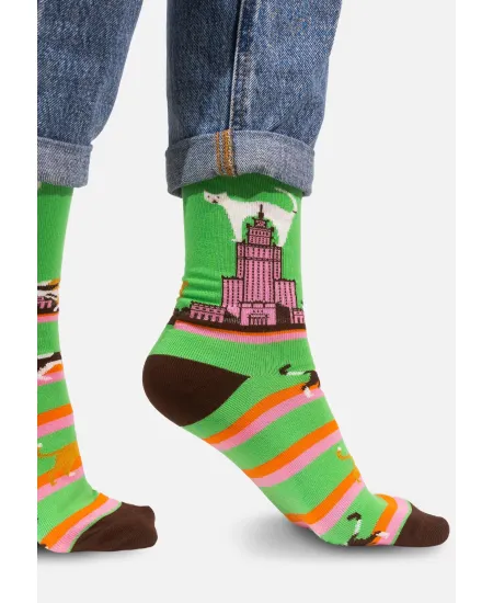 Socks Organic Cotton Palace of Culture with Cats