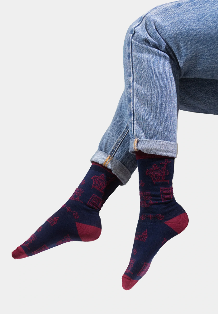 Socks Organic Cotton Warsaw Icons