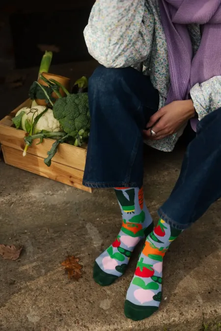 Organic cotton socks Vegetabels