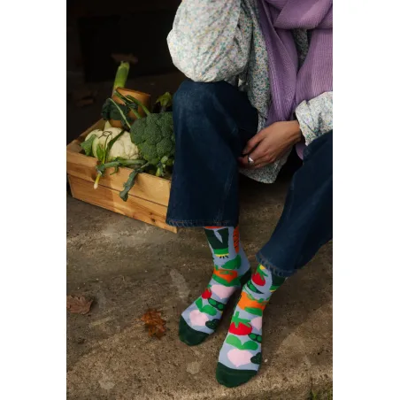 Organic cotton socks Vegetabels