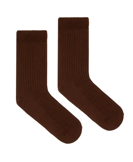 Brown socks made of organic...