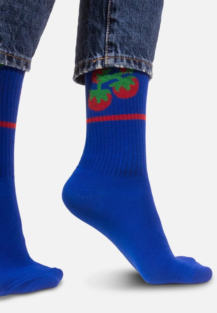 Sport organic cotton socks with Tomatoes