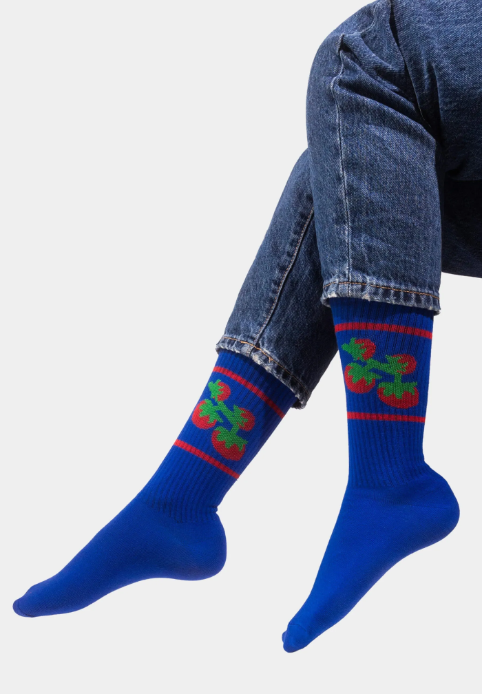 Sport organic cotton socks with Tomatoes