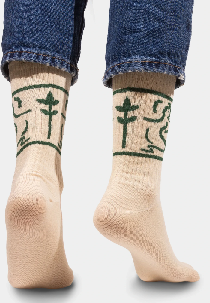 Sport organic cotton socks with Mother Earth