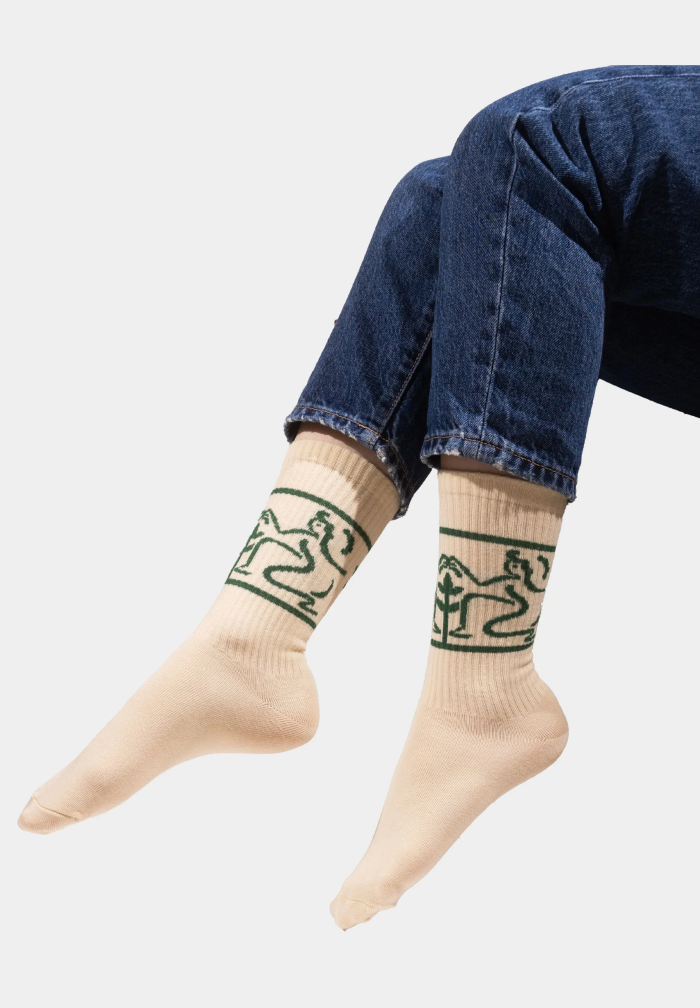 Sport organic cotton socks with Mother Earth