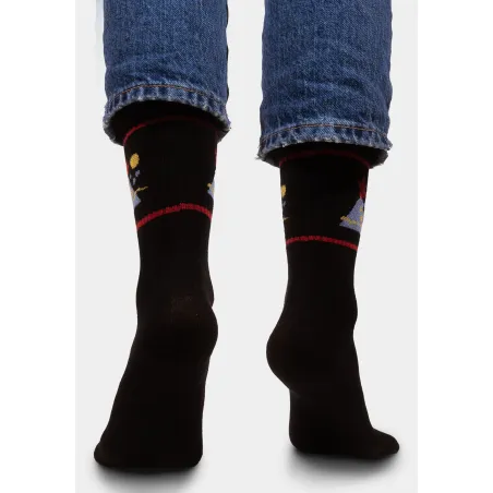 Sport organic cotton socks with Volcano