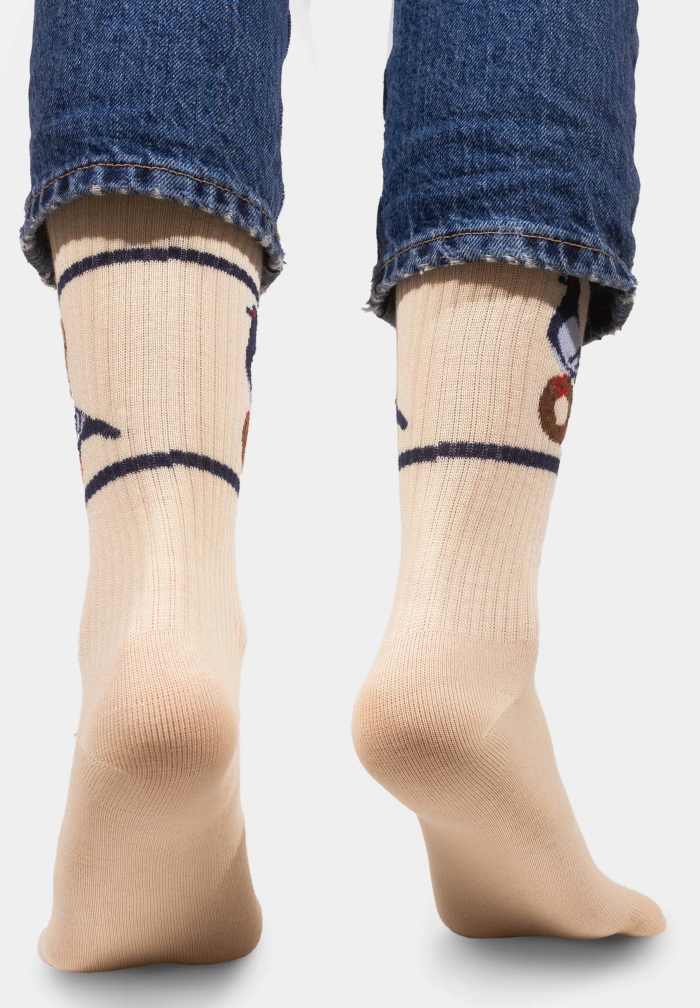 Sport organic cotton socks with Pigeon
