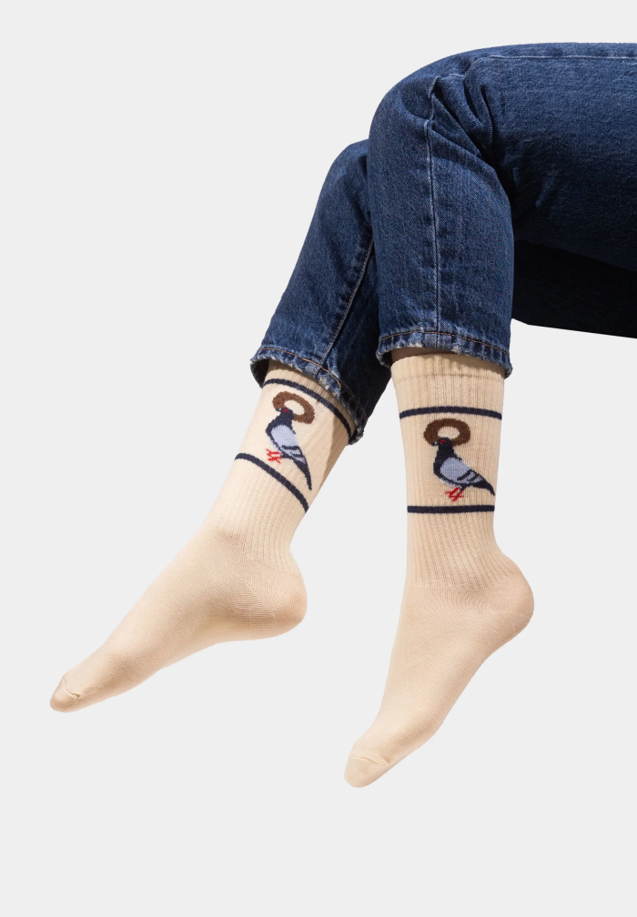 Sport organic cotton socks with Pigeon